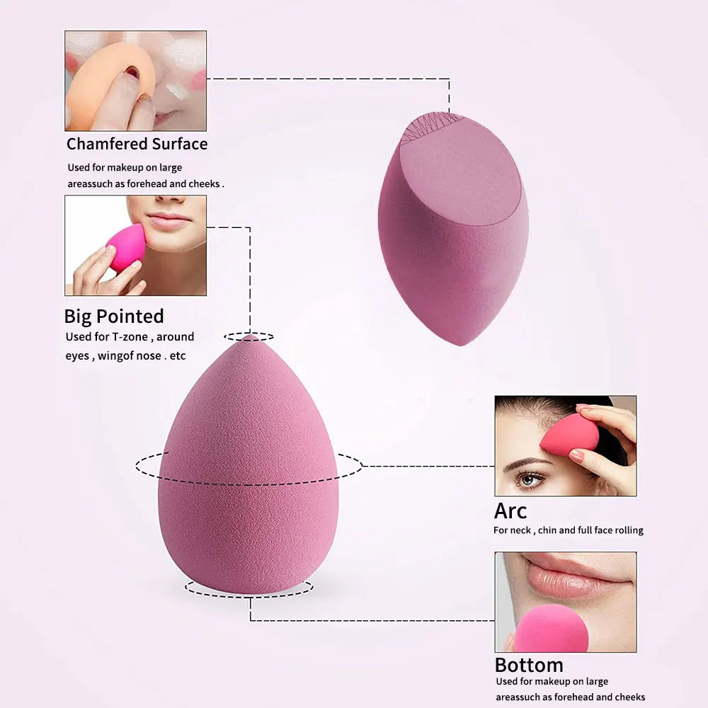 3/4pcs Makeup Sponge Blender